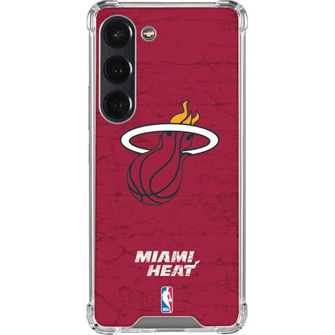 NBA Miami Heat Red Primary Logo Galaxy S23 Clear Case