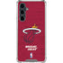 NBA Miami Heat Red Primary Logo Galaxy S23 FE Clear Case