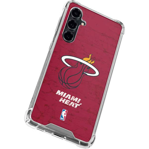 NBA Miami Heat Red Primary Logo Galaxy S23 FE Clear Case