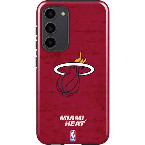 NBA Miami Heat Red Primary Logo Galaxy S23 Plus Pro Case