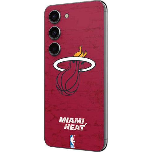 NBA Miami Heat Red Primary Logo Galaxy S23 Skin