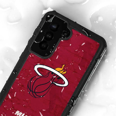 NBA Miami Heat Red Primary Logo Galaxy S23 Waterproof Case