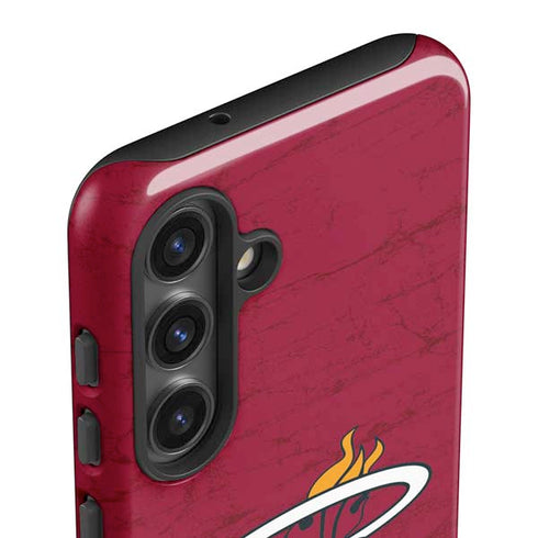 NBA Miami Heat Red Primary Logo Galaxy S24 Impact Case