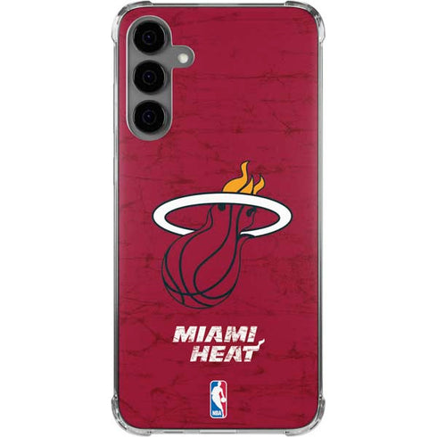 NBA Miami Heat Red Primary Logo Galaxy S24 Plus Clear Case
