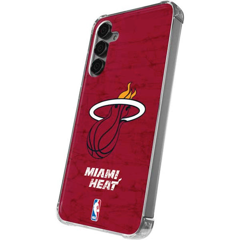 NBA Miami Heat Red Primary Logo Galaxy S24 Plus Clear Case