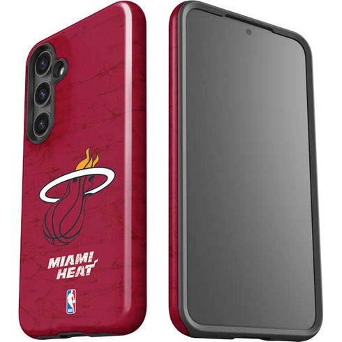 NBA Miami Heat Red Primary Logo Galaxy S24 Plus Impact Case