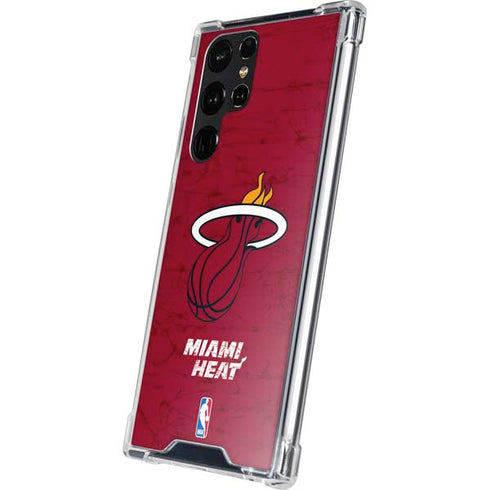 NBA Miami Heat Red Primary Logo Galaxy S24 Ultra Clear Case