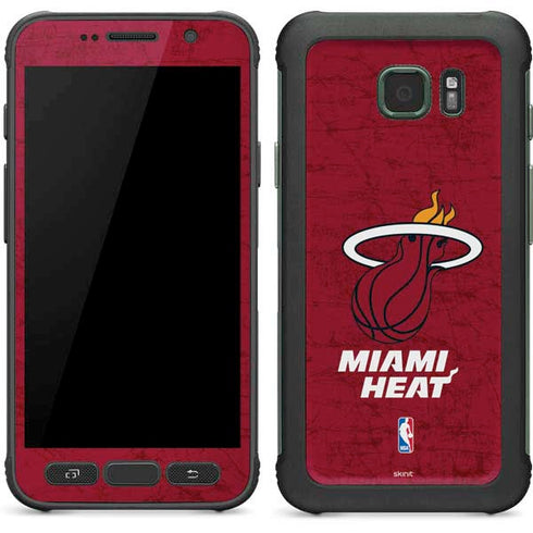 NBA Miami Heat Red Primary Logo Galaxy S7 Active Skin