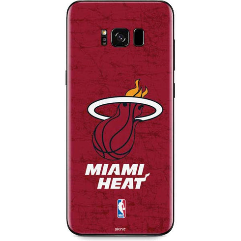 NBA Miami Heat Red Primary Logo Galaxy S8 Plus Skin