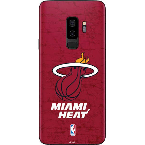 NBA Miami Heat Red Primary Logo Galaxy S9 Plus Skin