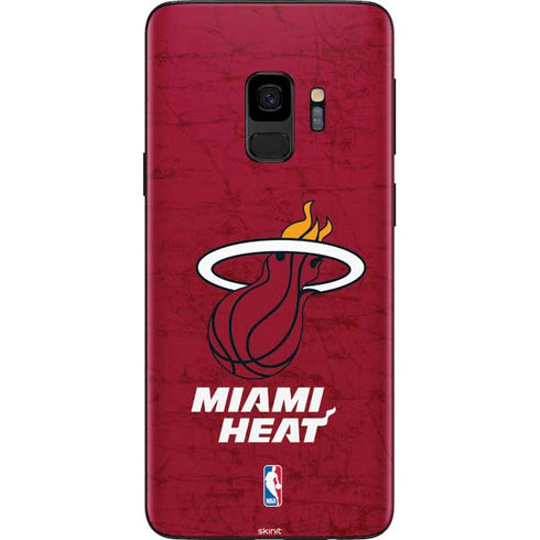 NBA Miami Heat Red Primary Logo Galaxy S9 Skin
