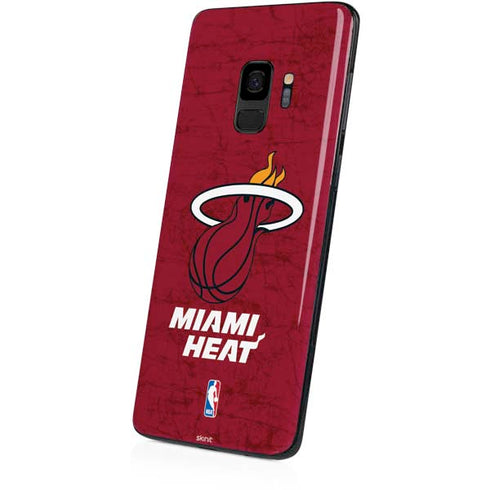 NBA Miami Heat Red Primary Logo Galaxy S9 Skin