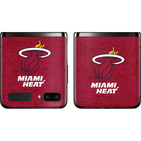 NBA Miami Heat Red Primary Logo Galaxy Z Flip Skin