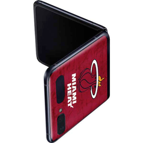 NBA Miami Heat Red Primary Logo Galaxy Z Flip Skin