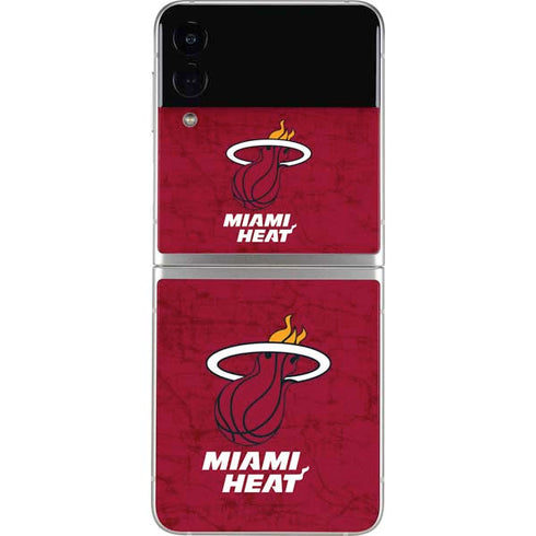 NBA Miami Heat Red Primary Logo Galaxy Z Flip3 5G Skin