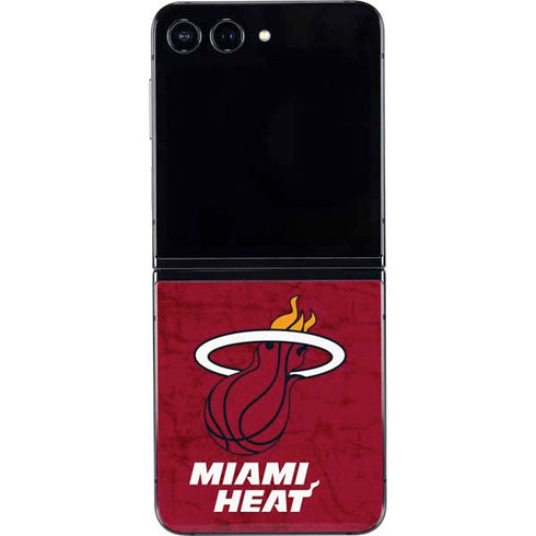 NBA Miami Heat Red Primary Logo Galaxy Z Flip5 5G Skin