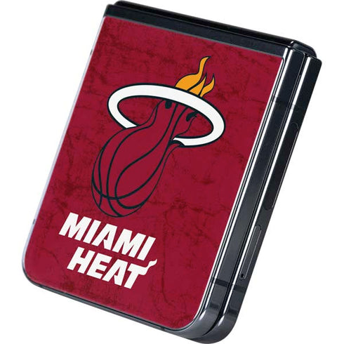 NBA Miami Heat Red Primary Logo Galaxy Z Flip5 5G Skin