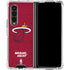 NBA Miami Heat Red Primary Logo Galaxy Z Fold4 5G Clear Case