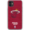 NBA Miami Heat Red Primary Logo iPhone 11 Clear Case