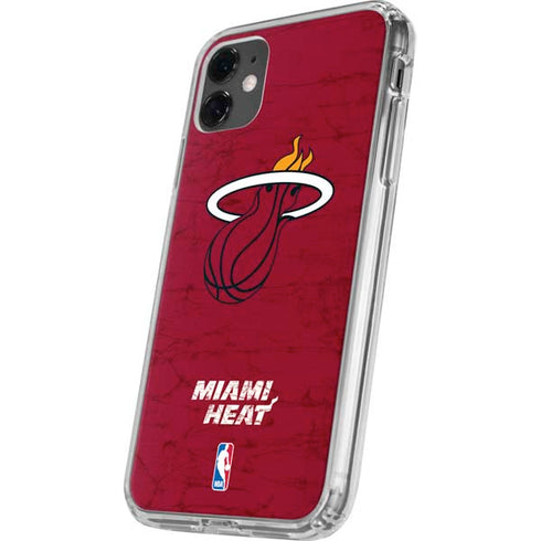 NBA Miami Heat Red Primary Logo iPhone 11 Clear Case
