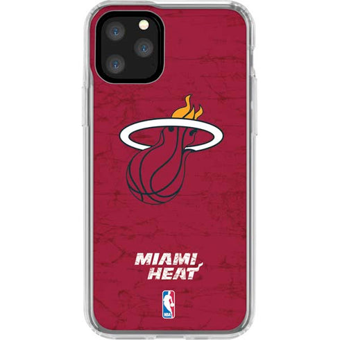 NBA Miami Heat Red Primary Logo iPhone 11 Pro Clear Case