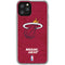 NBA Miami Heat Red Primary Logo iPhone 11 Pro Clear Case