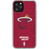 NBA Miami Heat Red Primary Logo iPhone 11 Pro Clear Case