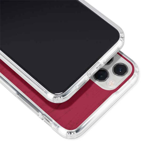 NBA Miami Heat Red Primary Logo iPhone 11 Pro Clear Case