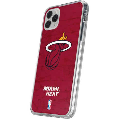 NBA Miami Heat Red Primary Logo iPhone 11 Pro Clear Case