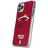 NBA Miami Heat Red Primary Logo iPhone 11 Pro Clear Case