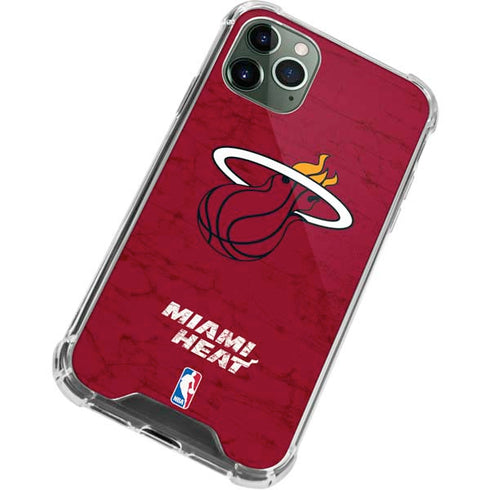 NBA Miami Heat Red Primary Logo iPhone 11 Pro Max Clear Case