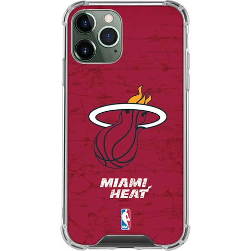 NBA Miami Heat Red Primary Logo iPhone 11 Pro Max Clear Case