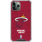 NBA Miami Heat Red Primary Logo iPhone 11 Pro Max Clear Case