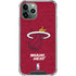 NBA Miami Heat Red Primary Logo iPhone 11 Pro Max Clear Case