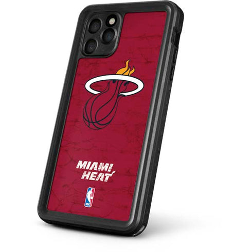 NBA Miami Heat Red Primary Logo iPhone 11 Pro Waterproof Case