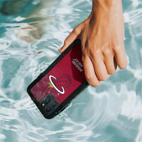NBA Miami Heat Red Primary Logo iPhone 11 Pro Waterproof Case