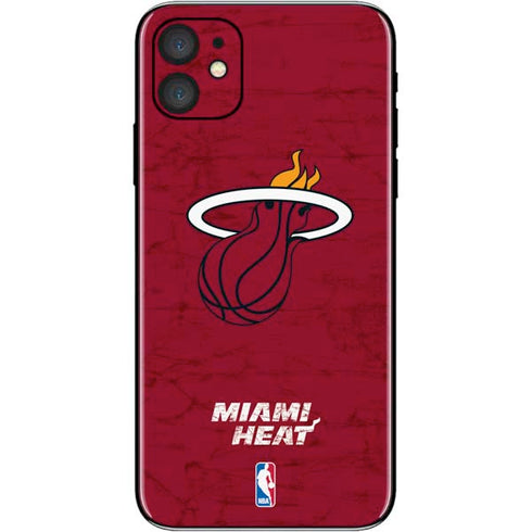 NBA Miami Heat Red Primary Logo iPhone 11 Skin