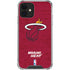 NBA Miami Heat Red Primary Logo iPhone 12 Clear Case
