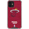 NBA Miami Heat Red Primary Logo iPhone 12 Mini Clear Case