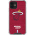 NBA Miami Heat Red Primary Logo iPhone 12 Mini Clear Case