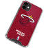 NBA Miami Heat Red Primary Logo iPhone 12 Mini Clear Case