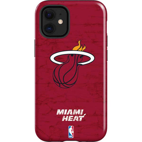 NBA Miami Heat Red Primary Logo iPhone 12 Mini Impact Case