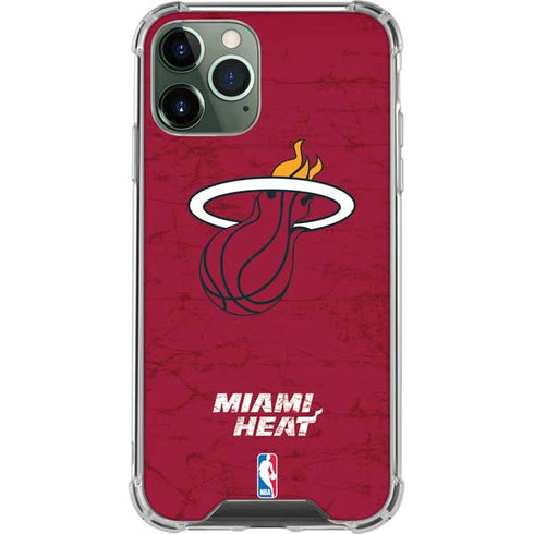 NBA Miami Heat Red Primary Logo iPhone 12 Pro Clear Case