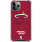 NBA Miami Heat Red Primary Logo iPhone 12 Pro Clear Case