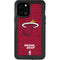 NBA Miami Heat Red Primary Logo iPhone 12 Pro Max Waterproof Case