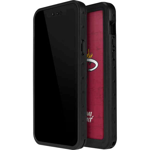 NBA Miami Heat Red Primary Logo iPhone 12 Pro Waterproof Case