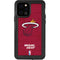 NBA Miami Heat Red Primary Logo iPhone 12 Pro Waterproof Case