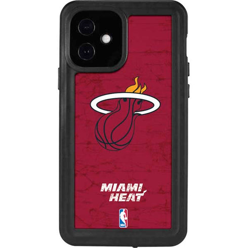NBA Miami Heat Red Primary Logo iPhone 12 Waterproof Case