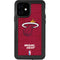 NBA Miami Heat Red Primary Logo iPhone 12 Waterproof Case