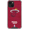 NBA Miami Heat Red Primary Logo iPhone 13 Mini Clear Case